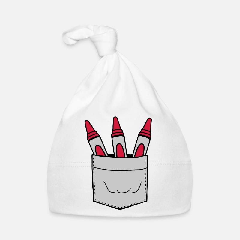 Poche de poitrine emportez des crayons de cire avec vous lors de vos déplacements Bonnet bio Bébé