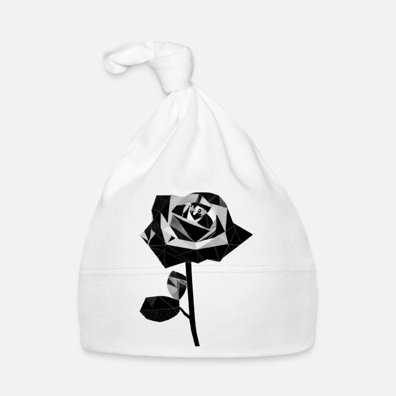 Polygone rose noire Bonnet bio Bébé