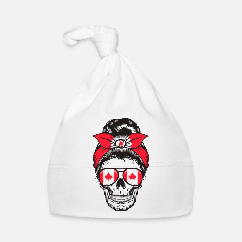 Skull Mom Canada Bonnet bio Bébé