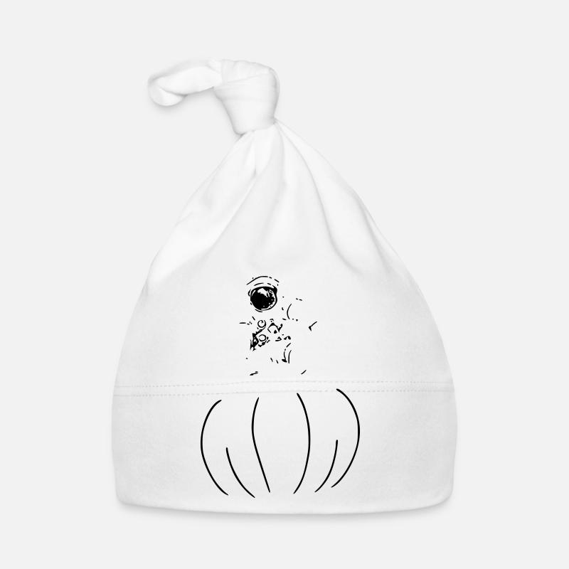 Astronaute chevauche Pumpkin Halloween Space Vector Bonnet bio Bébé