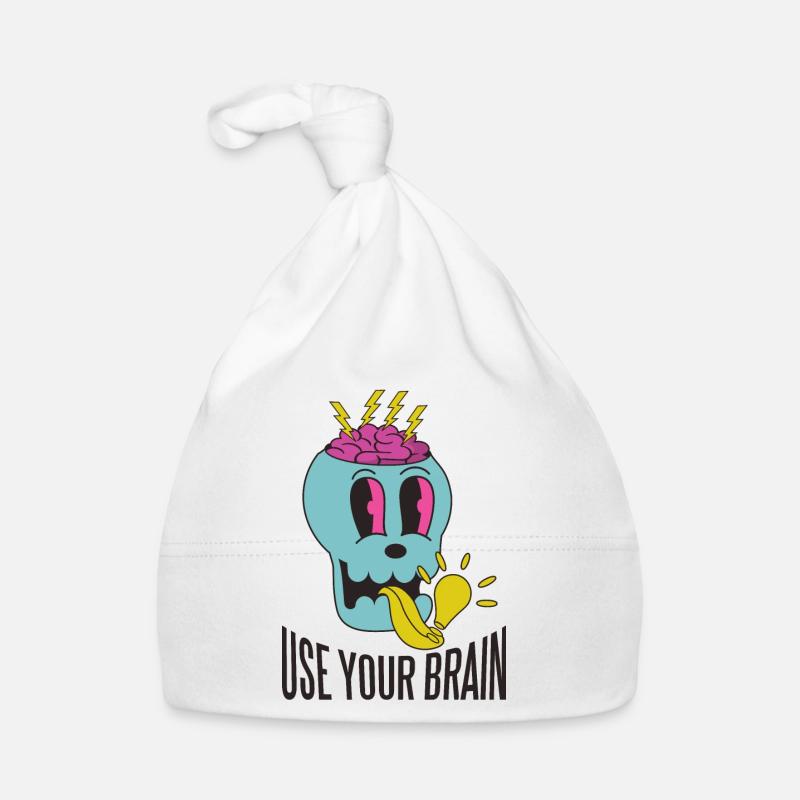 Use your brain Organic Baby Cap