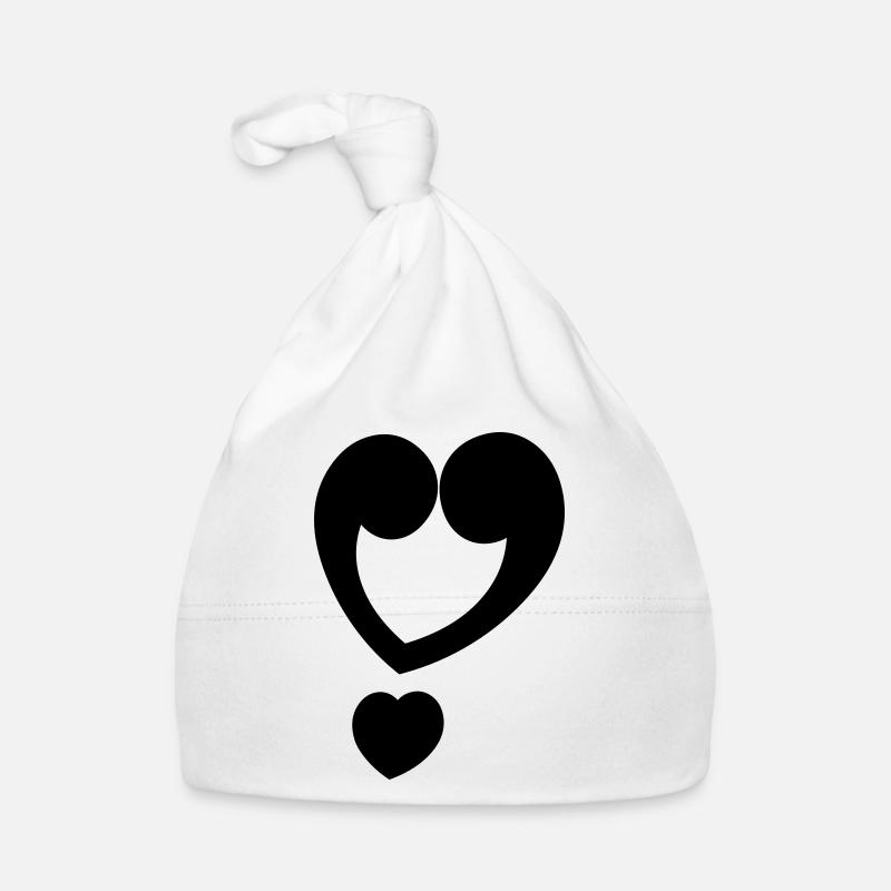 Exclamation mark heart Organic Baby Cap