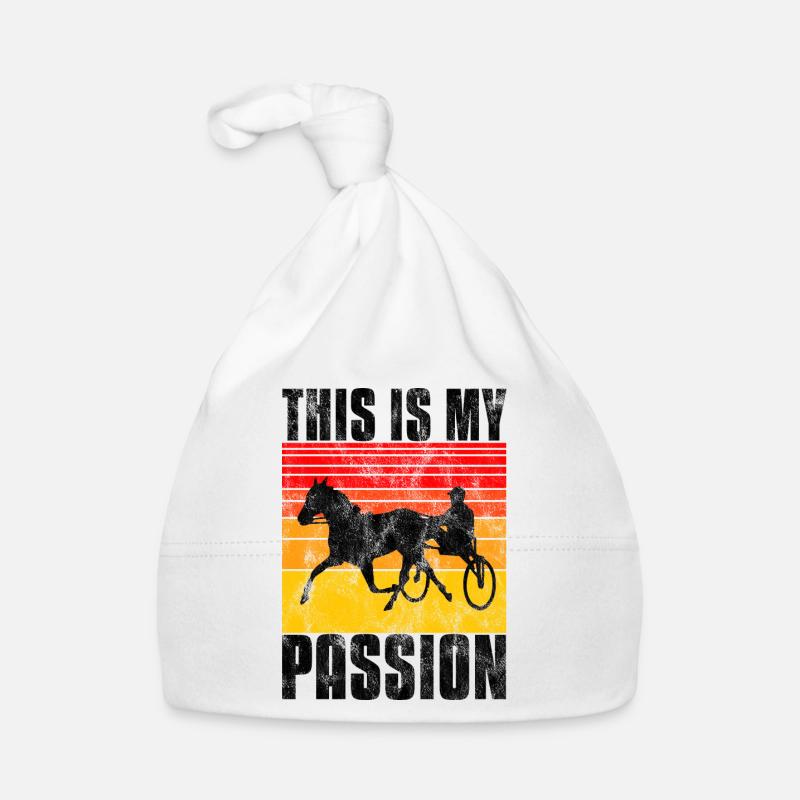 C’est ma Passion Trotting Races Retro Bonnet bio Bébé