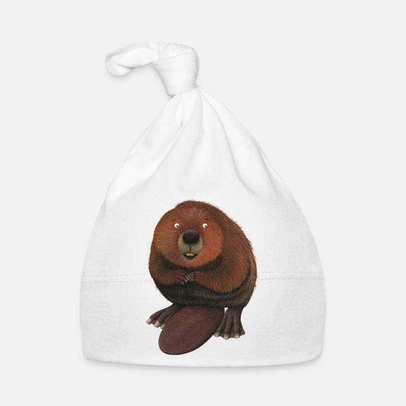 lustiger Biber Baby Bio-Mütze