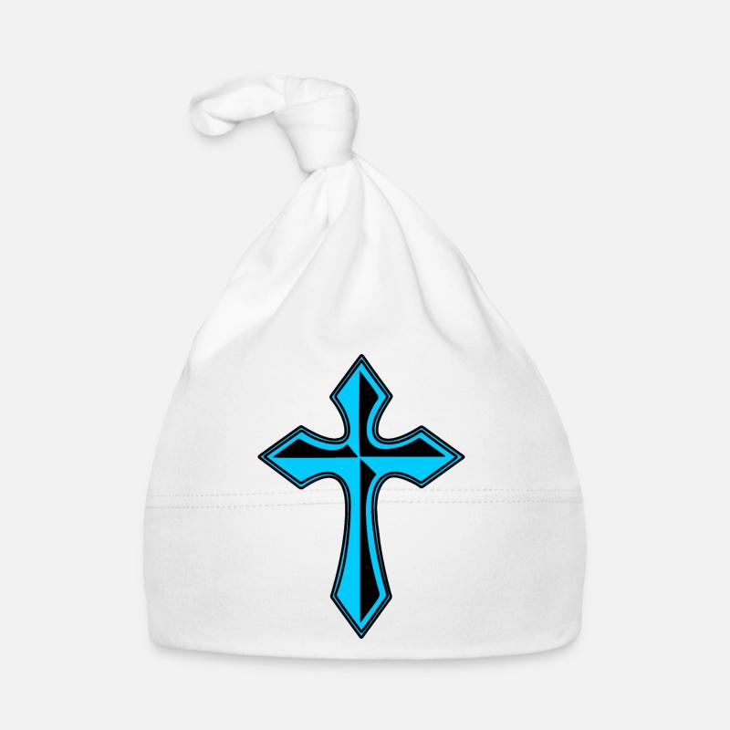 Blue cross Organic Baby Cap