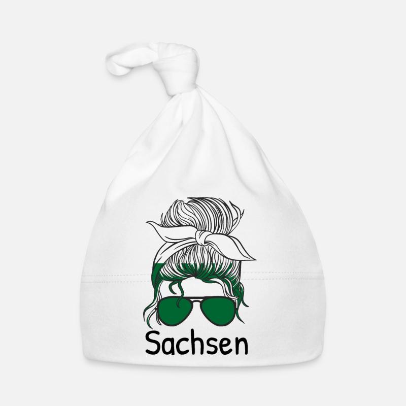 Drapeau de Saxe Drapeau saxon Ossi Holiday SN Bonnet bio Bébé