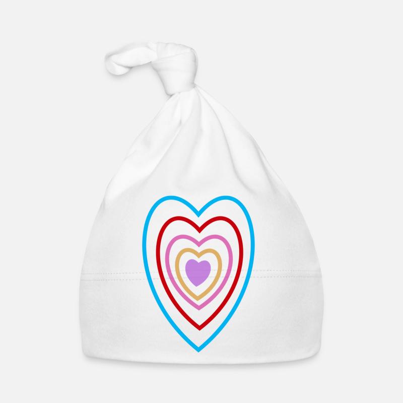 Image des cœurs16 Bonnet bio Bébé