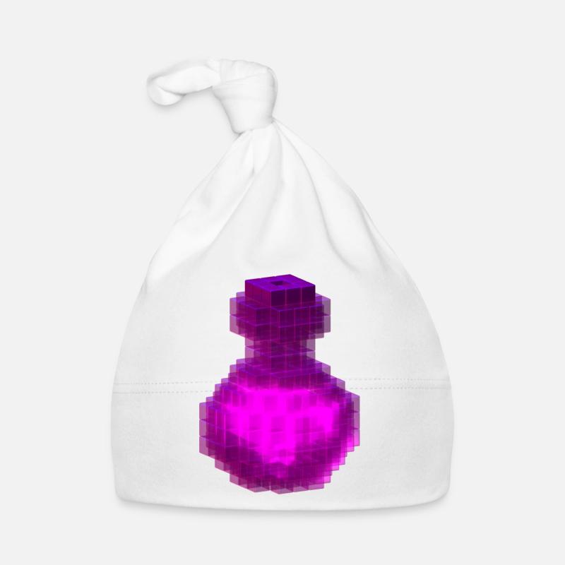 Pink Magic T Shirt Gothic Witch Cube Potion Bouteille Bonnet bio Bébé