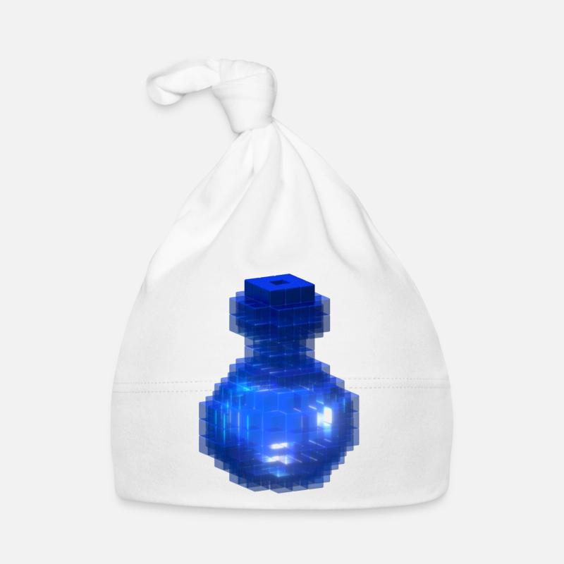 Blue Gothic Halloween Secret Potion Bottle Tshirt Organic Baby Cap