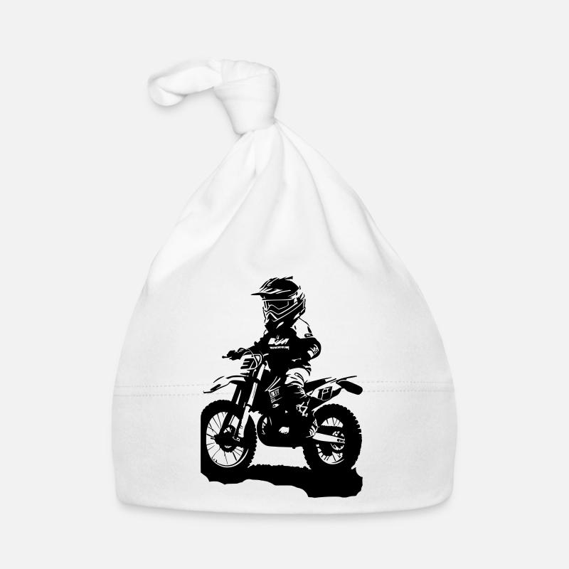 MOTO ENFANT - Bonnet bio Bébé - blanc