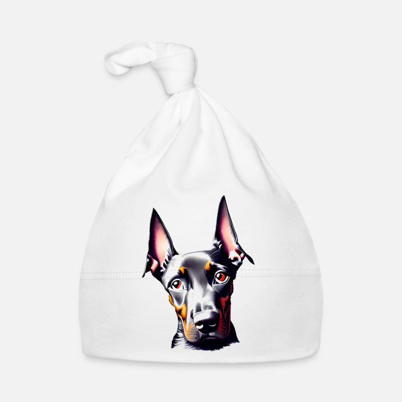 Doberman Doberman chiot Doberman chien dresseur Bonnet bio Bébé