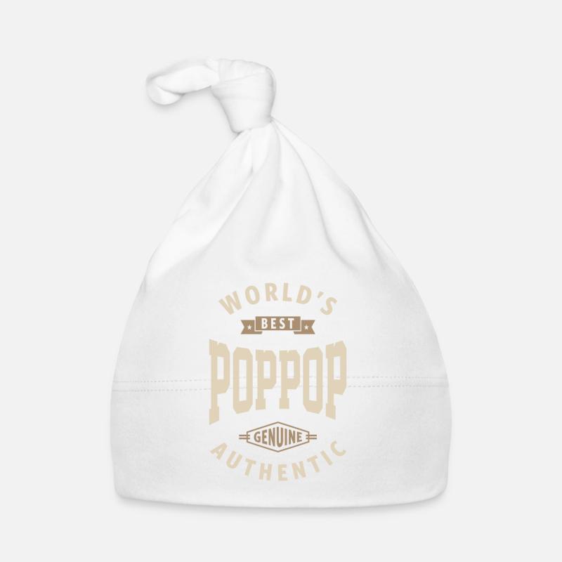 Bester Pop-Pop Baby Bio-Mütze