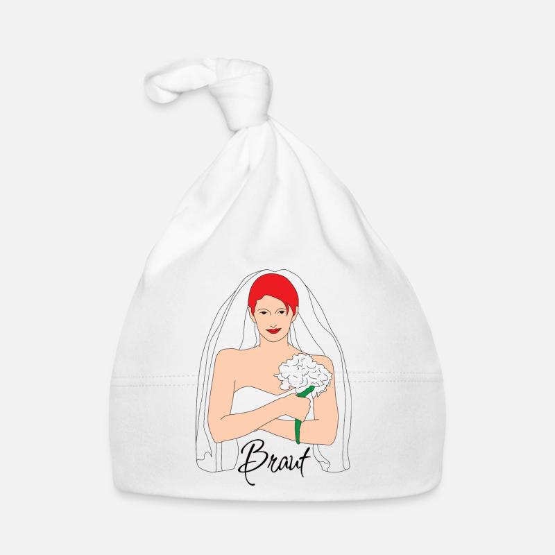 Bride Red 1 Organic Baby Cap
