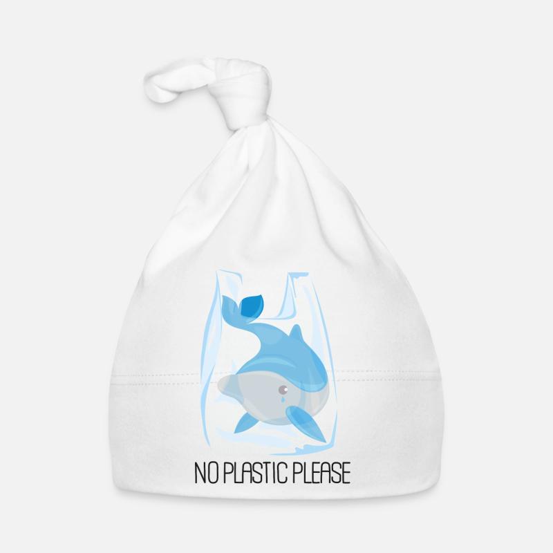 No plastic please - Dolphin Organic Baby Cap