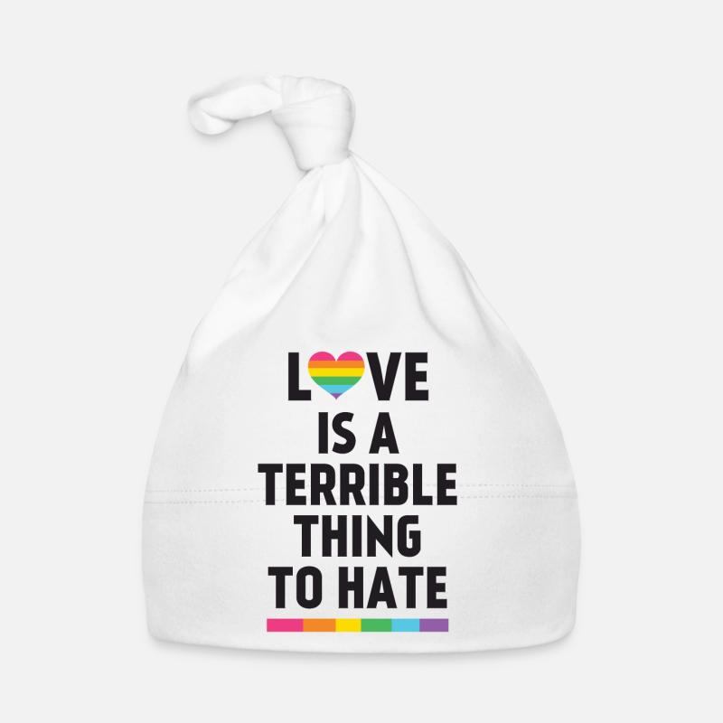 Love is a Terrible Thing to Hate Organic Baby Cap