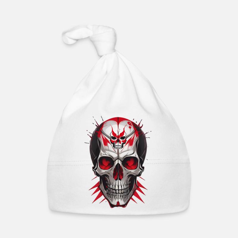 Totenkopf Baby Bio-Mütze
