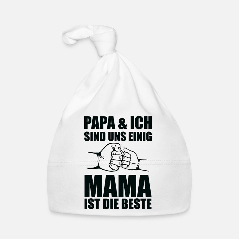 Mutter Spruch Geschenk Mama Muttertag Baby Bio-Mütze