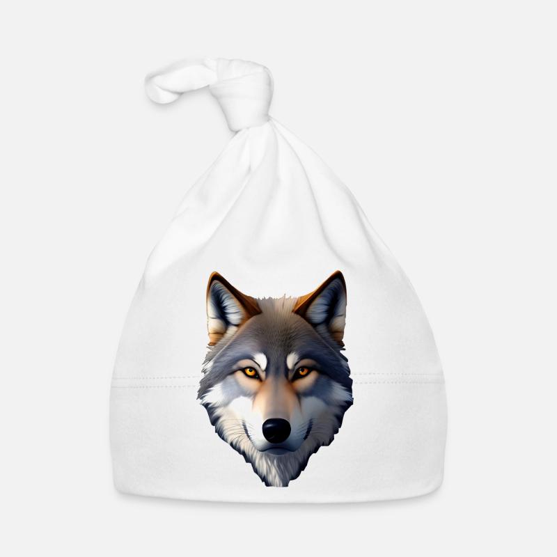 Wolf Organic Baby Cap