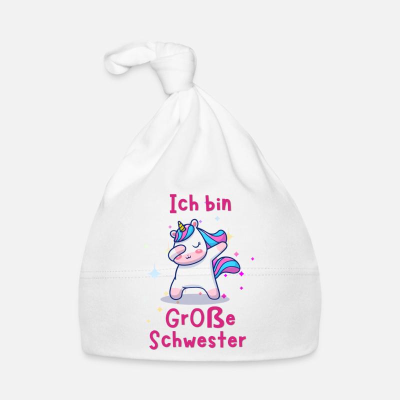 große Schwester Baby Bio-Mütze