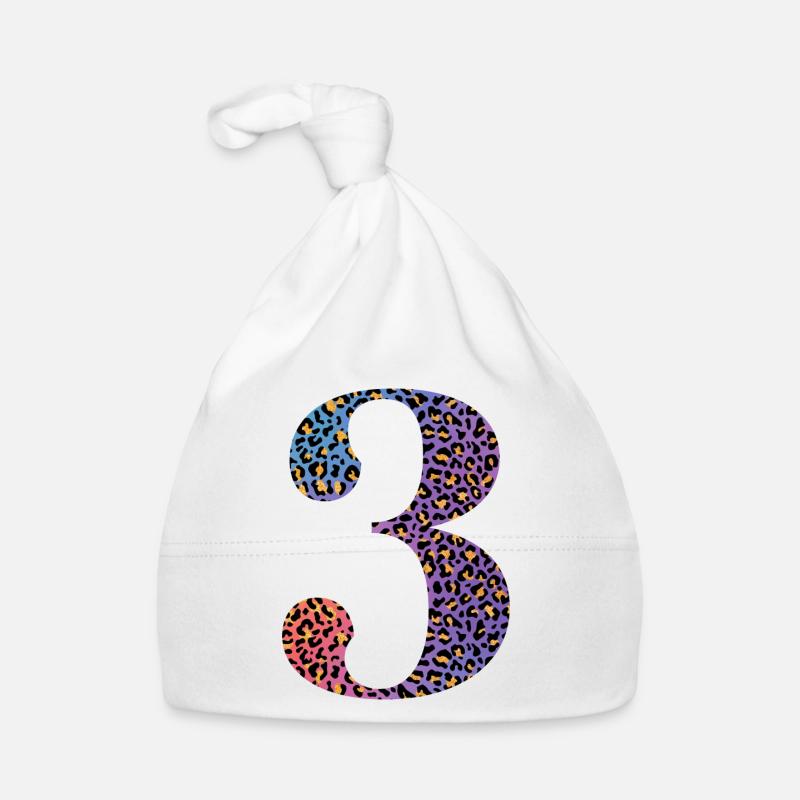 3e anniversaire léopard Bonnet bio Bébé