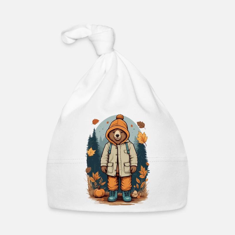 Ours mignon Bonnet bio Bébé
