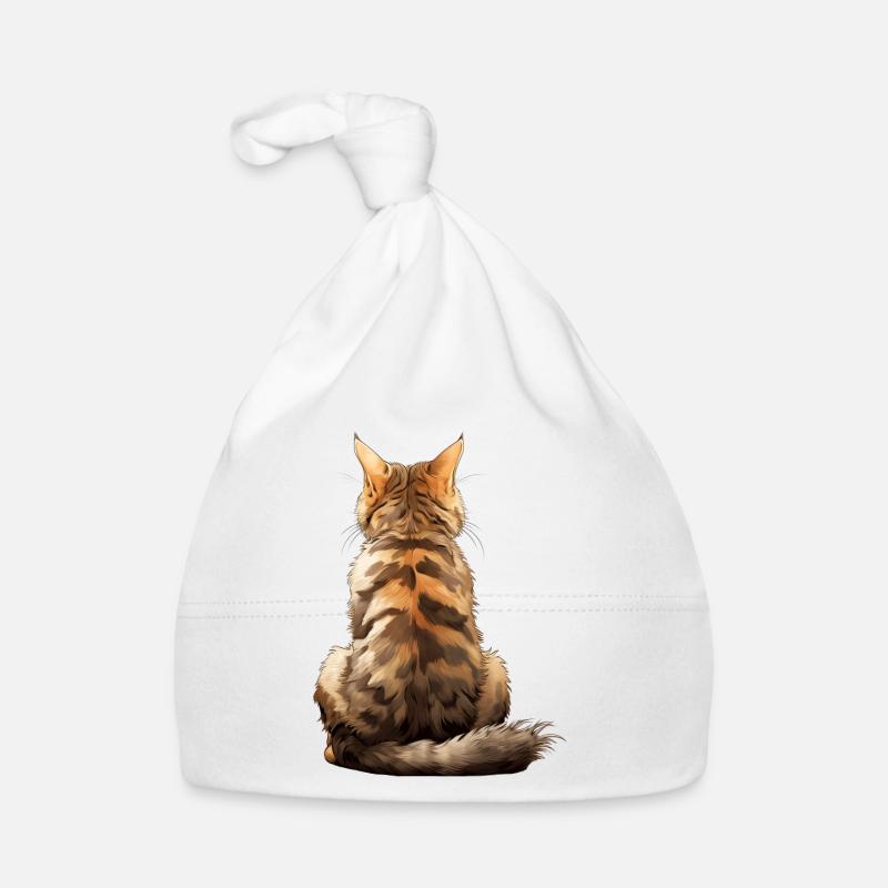 Chat Bobtail d’Amérique Bonnet bio Bébé