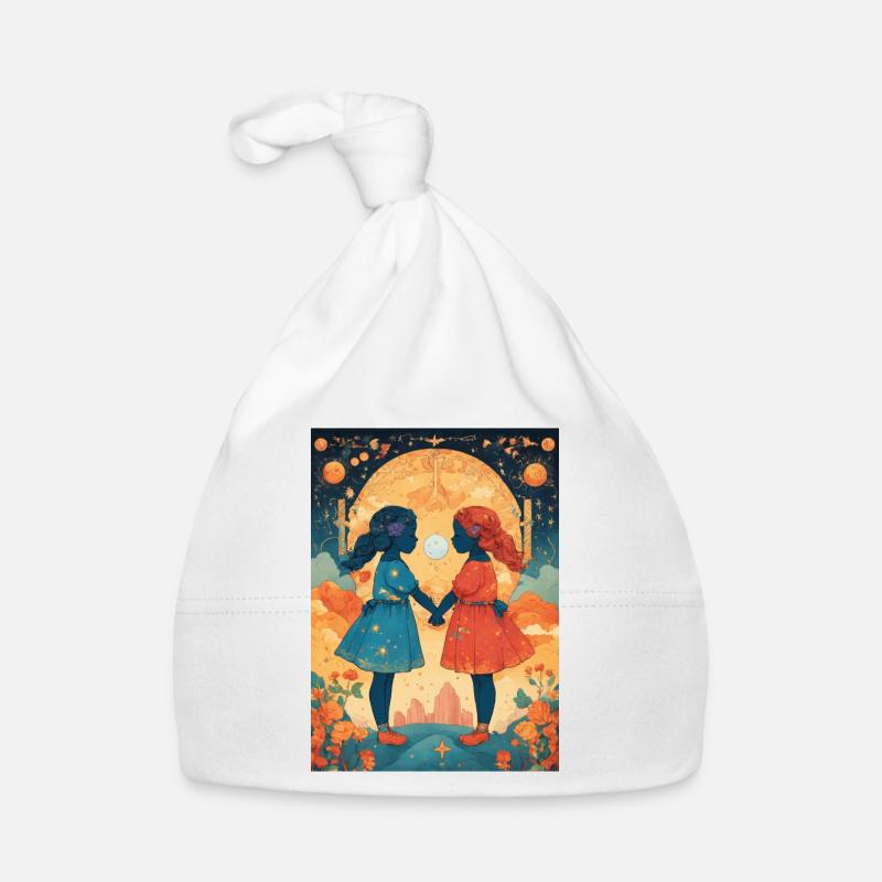 Sternzeichen Zwilling Baby Bio-Mütze