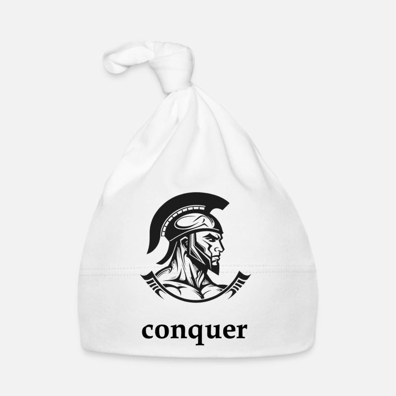 conquer Spartan Organic Baby Cap