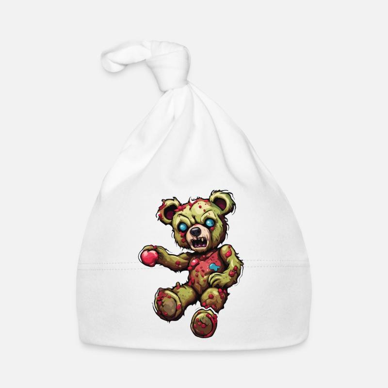 Teddybär / Kuscheltier / Stofftier / Geschenkidee Baby Bio-Mütze