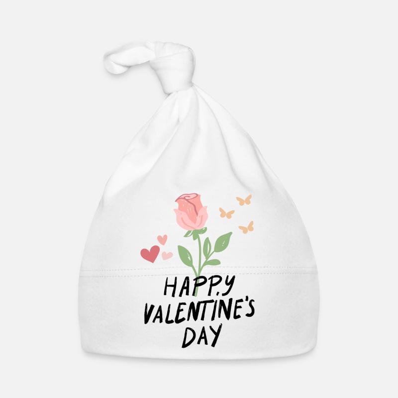 Joyeuse Saint-Valentin Bonnet bio Bébé