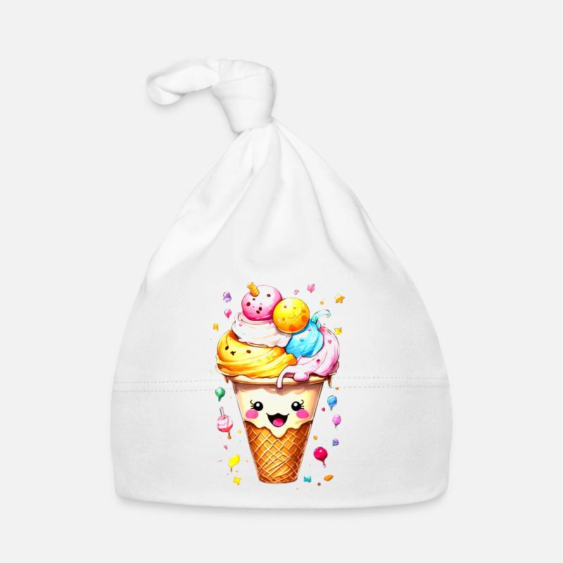ice cream cone Organic Baby Cap