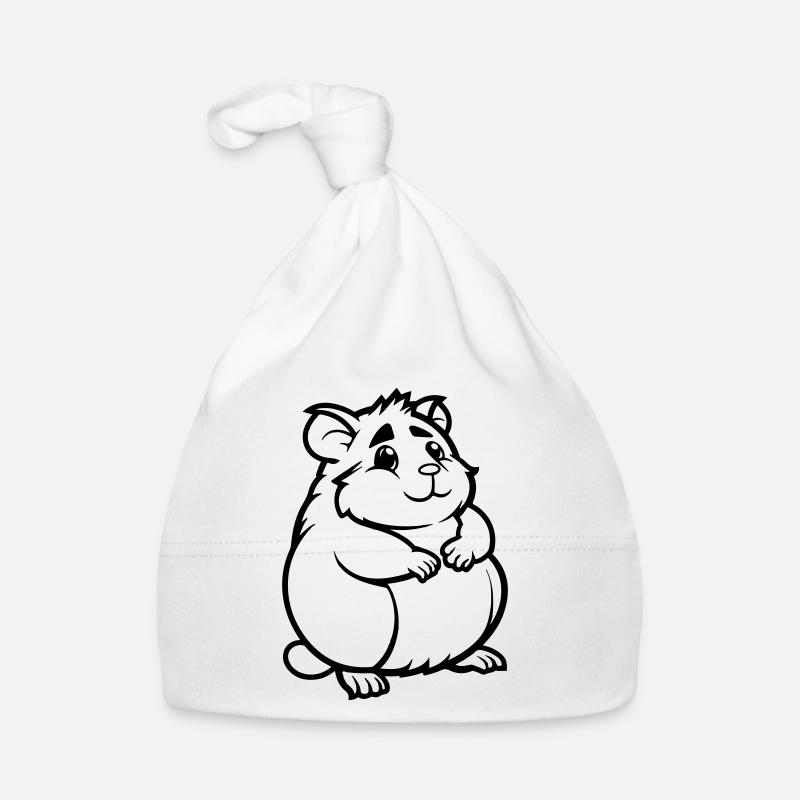 Hamster Comic Animal Organic Baby Cap