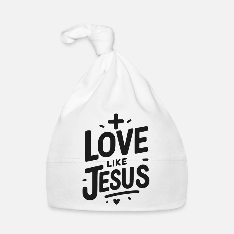 Liebe ist Jesus Baby Bio-Mütze