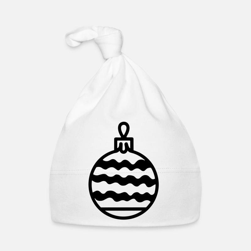 Weihnachtskugel Baby Bio-Mütze