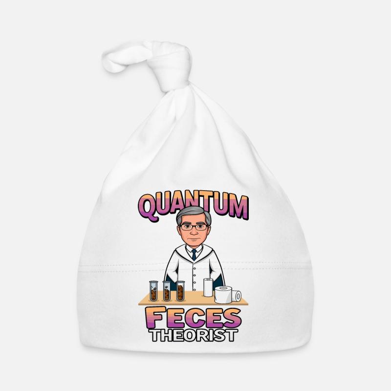 Quanten Fäkalien Theoretiker - Baby Bio-Mütze - Weiß