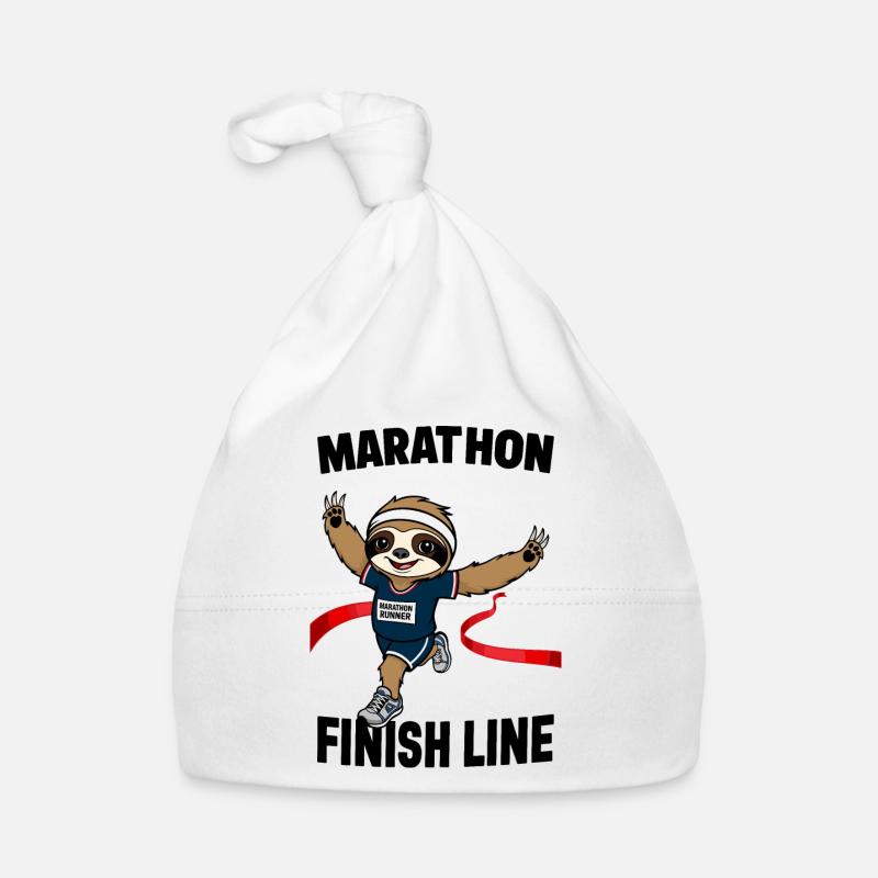 Faultier Marathonläufer Baby Bio-Mütze