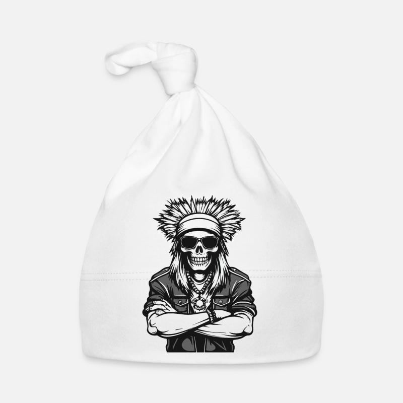 Crâne Apache Indien Bonnet bio Bébé
