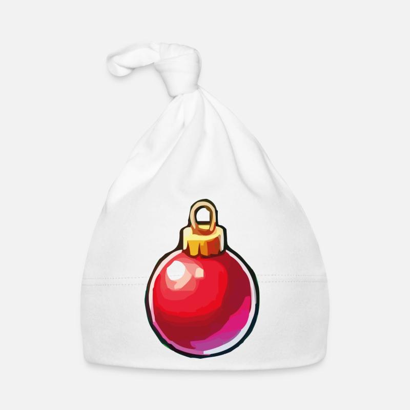 Weihnachtskugel Baby Bio-Mütze