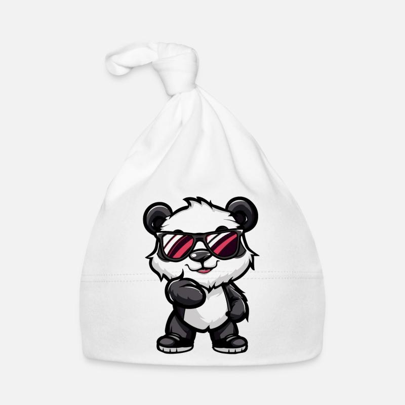 Panda Comic Cool Baby Bio-Mütze