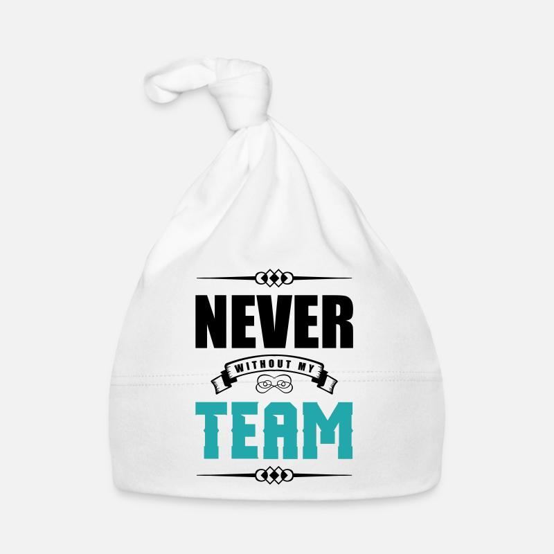 never without my team 2 Organic Baby Cap