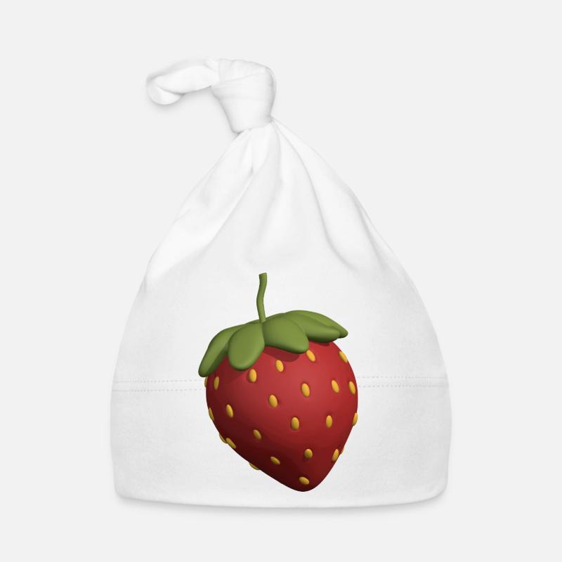 Fraise 3D Bonnet bio Bébé
