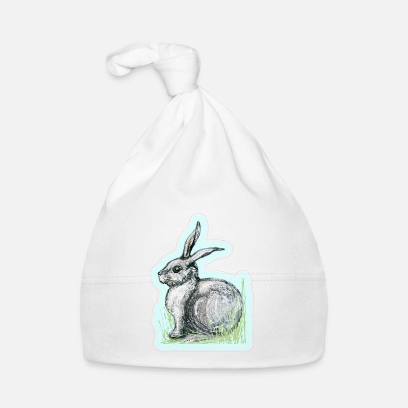 Hase Baby Bio-Mütze