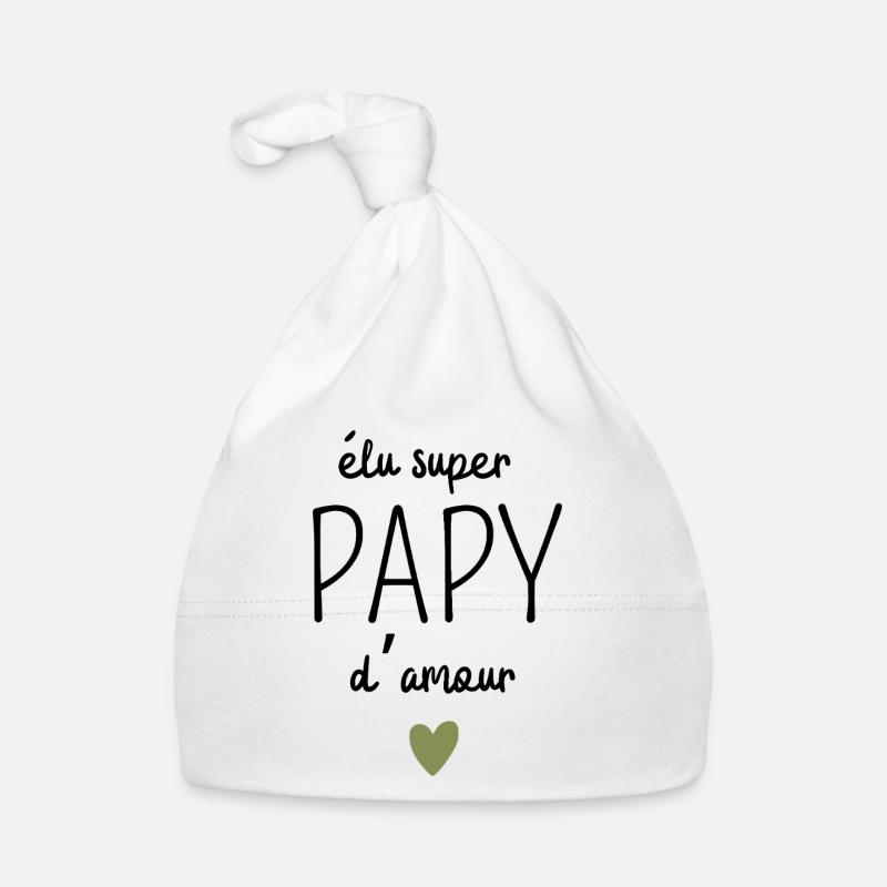 Élu super papy d’amour Bonnet bio Bébé