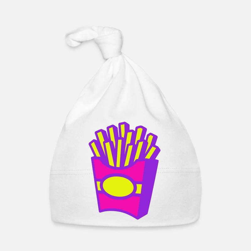 Pommes Pop-Art Baby Bio-Mütze