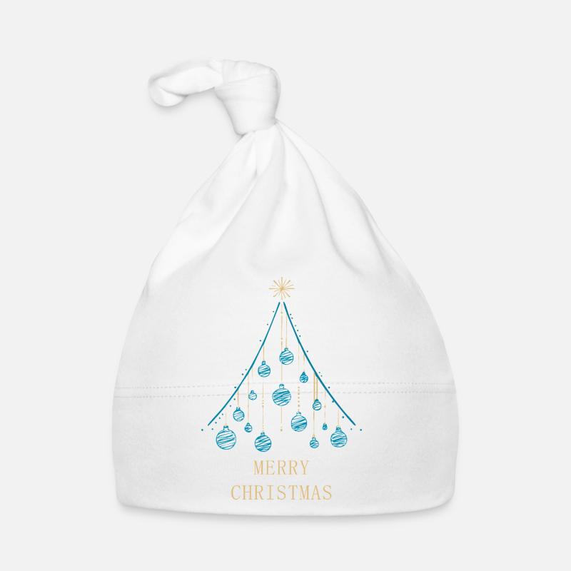 Joyeux Noël - Conception d’arbre de Noël. Bonnet bio Bébé