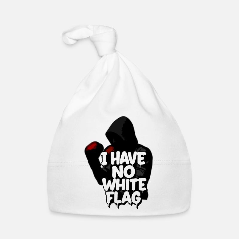 Bold Graffiti : I have no white flag Organic Baby Cap
