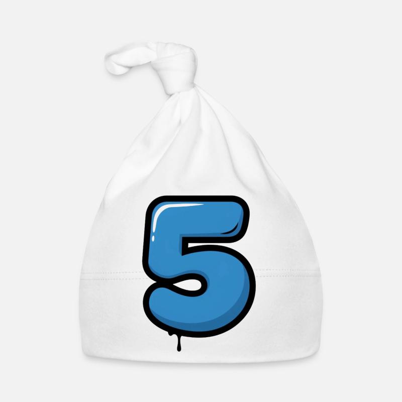 Blue Drop-5 Balloon Organic Baby Cap