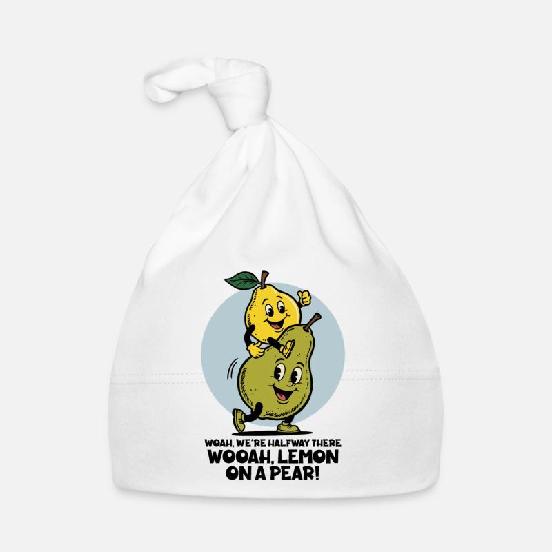 Zitrone auf einer Birne Baby Bio-Mütze