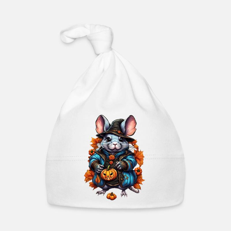 Witch Rat Autumn Outfit Organic Baby Cap