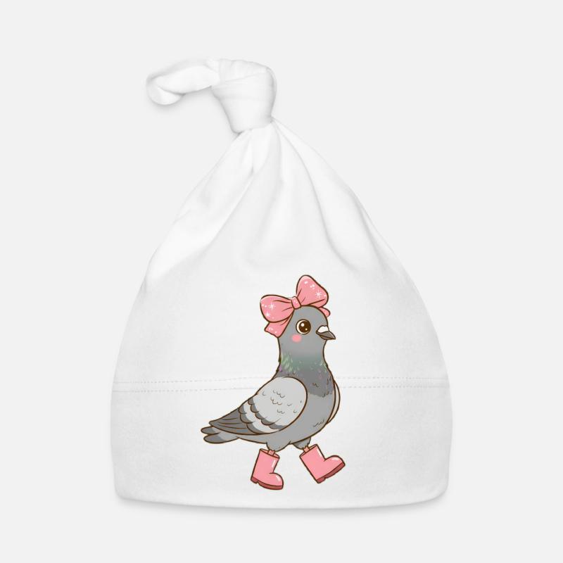 Taube Baby Bio-Mütze